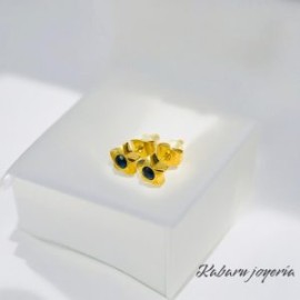 Aretes dorados chicos acero inoxidable estrella
