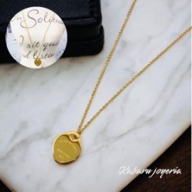 Collar dorado acero inoxidable forever