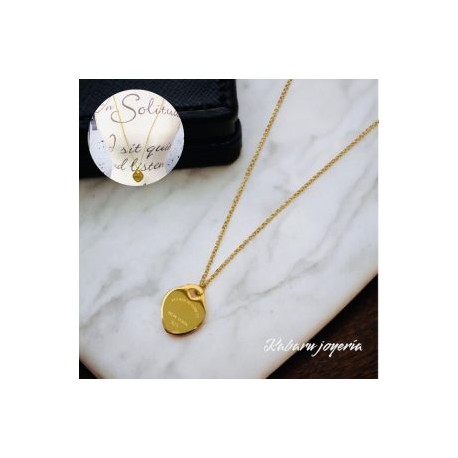 Collar dorado acero inoxidable forever