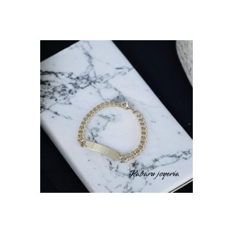 Esclava color plata acero inoxidable unisex