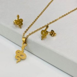 Conjunto económico acero inoxidable moda serpiente