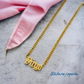 Collar acero inoxidable signo zodiacal Virgo