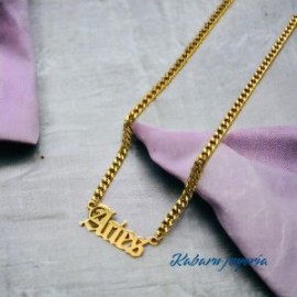 Collar acero inoxidable signo zodiacal Aries