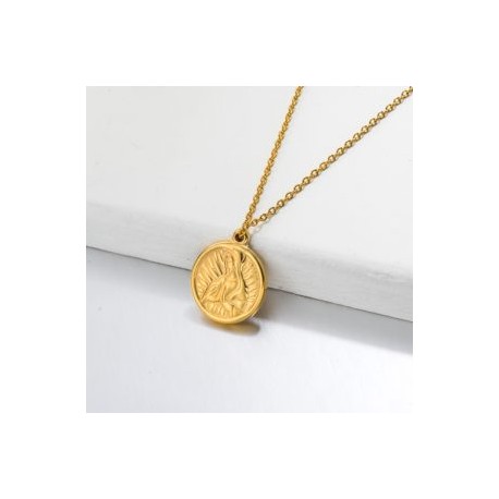 Collar dorado Maria Acero inoxidable 316L