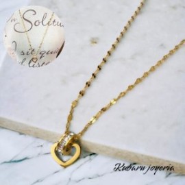 Collar dorado acero inoxidable est B