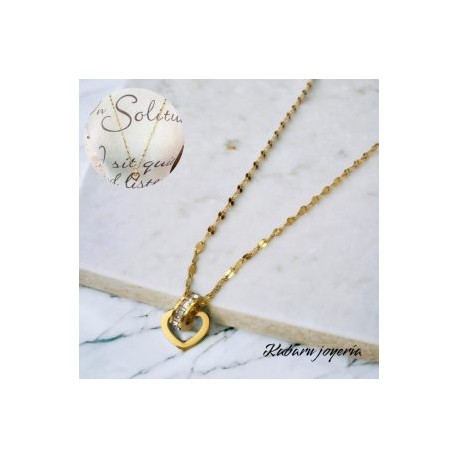 Collar dorado acero inoxidable est B