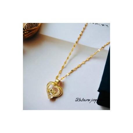 Collar dorado acero inoxidable LOVE