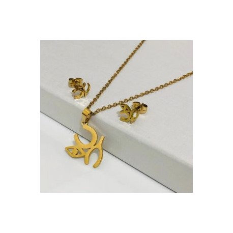 Conjunto económico acero inoxidable tres símbolos