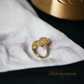 Anillo ajustable acero inoxidable serpiente