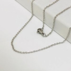 Cadena acero inoxidable color plata 45 cm