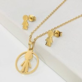 Conjunto económico acero inoxidable Kid