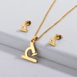 Conjunto economico acero inoxidable moda microscopio