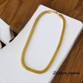 Collar dorado acero inoxidable planchado