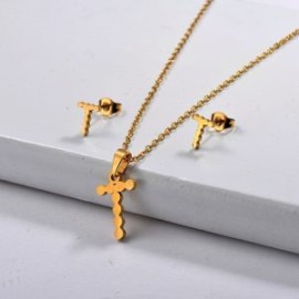 Conjunto mujer acero inoxidable moda letra T