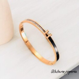 Pulsera mujer tipo hermex acero inoxidable