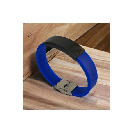 Pulsera juvenil silicón azul