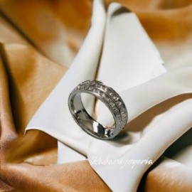 Anillo T7 matrimonio acero inoxidable color plata