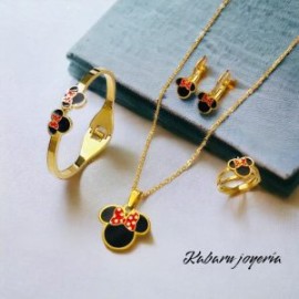 Conjuntos acero inoxidable niñas Minnie Mouse