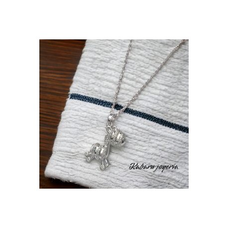Collar color plata  acero inoxidable Horse