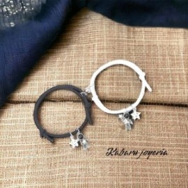 Pulsera cordon bicolor parejas astronautas