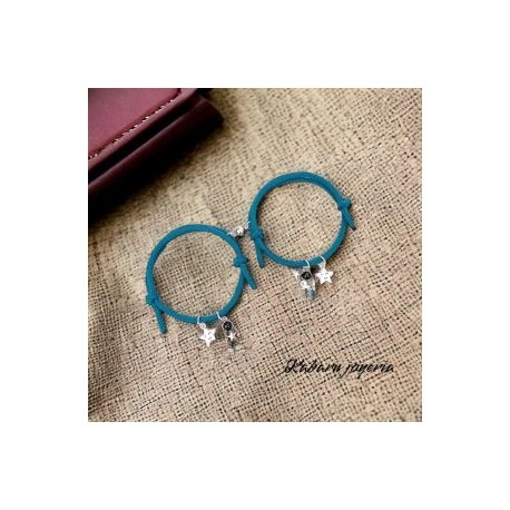 Pulsera cordon color verde parejas astronautas