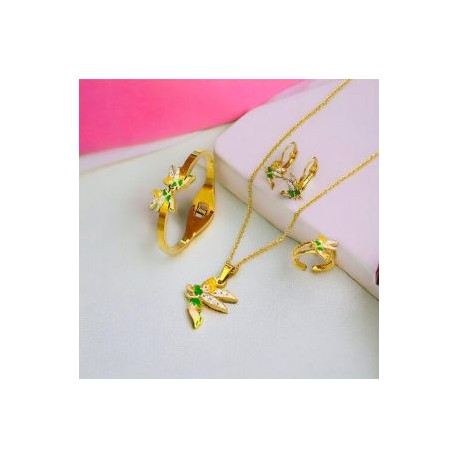 Conjunto acero inoxidable niñas Tinker bell