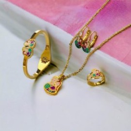 Conjunto acero inoxidable niñas Anna&Elsa