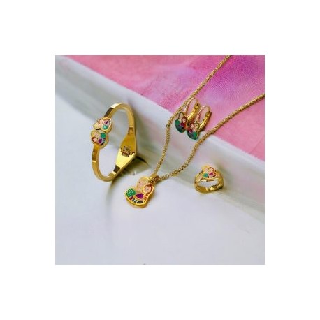 Conjunto acero inoxidable niñas Anna&Elsa
