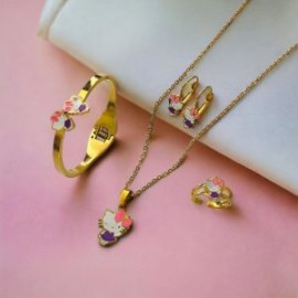 Conjunto acero inoxidable niñas Hello Kity