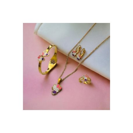 Conjunto acero inoxidable niñas Hello Kity