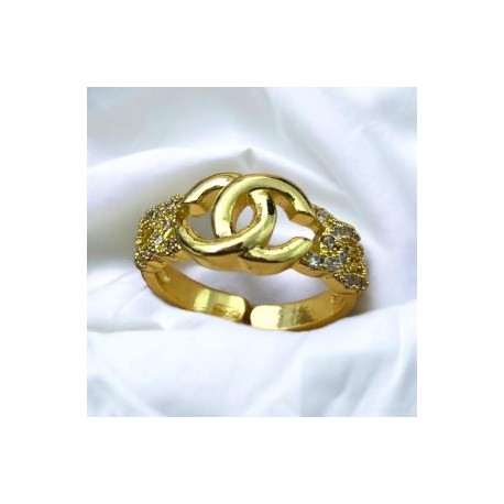 Anillo dorado ajustable chapa de oro 18K