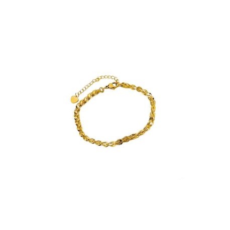 Pulsera dorada simple acero inoxidable