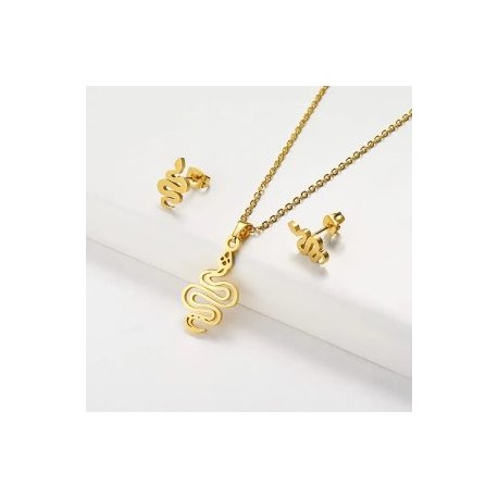Conjunto económico acero inoxidable moda serpiente