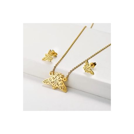 Conjunto económico acero inoxidable moda abeja